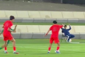 热血青春！U17国足战沙特进球实拍，小伙子们找回状态