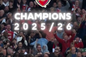 王者归来！英超官方视频致敬：2025-26赛季英超冠军阿森纳！